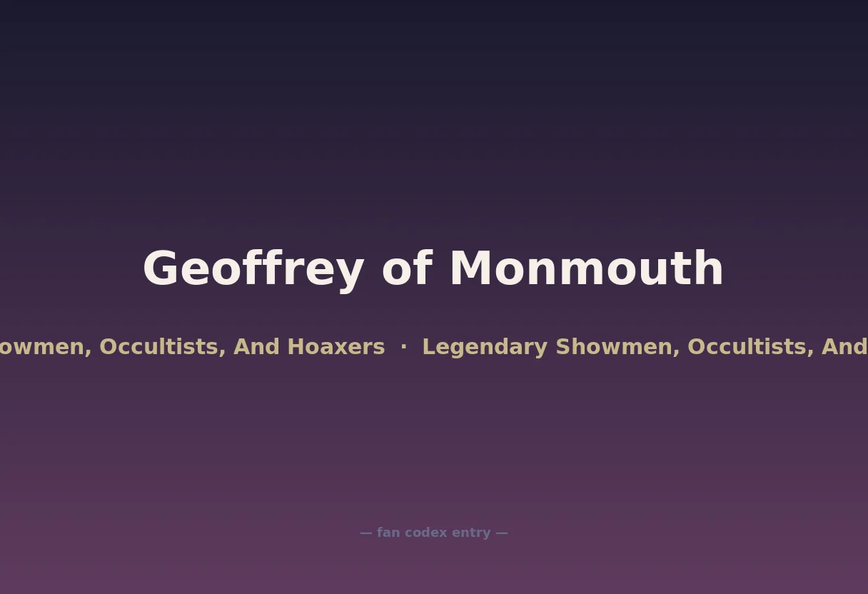 Geoffrey of Monmouth