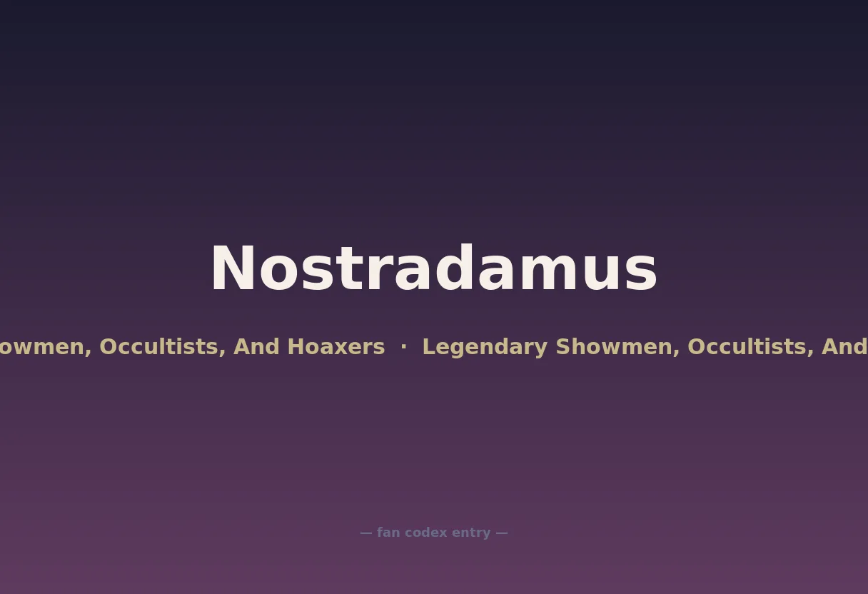Nostradamus